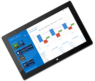 equipment rental sales and service app on tablet