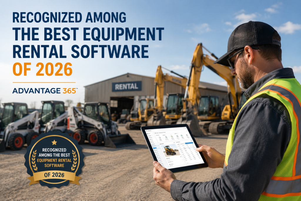 ADVANTAGE 365 equipment rental software recognized among the best rental software solutions of 2026